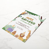 Kleurrijke Minimalistische Verjaardag Uitnodiging (Gedraaid)