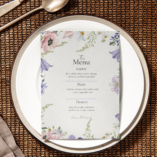 Kleurrijke minimalistische Wildflower bruiloft Men