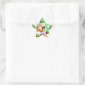 Kleurrijke minimarshmallow-afdrukken ster sticker (Tas)