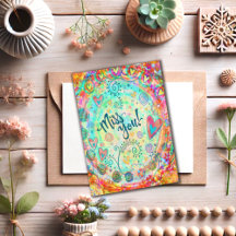 kleurrijke Miss You Vrolijke Inspirivity