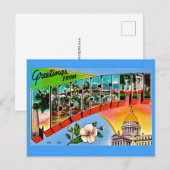 Kleurrijke Mississippi-groeten  Briefkaart (Voorkant / Achterkant)