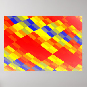 Kleurrijke mix abstracte achtergrond, beschrijving poster