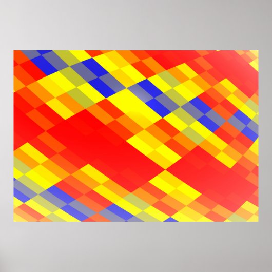 Kleurrijke mix abstracte achtergrond, beschrijving poster (Voorkant)