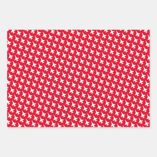 Kleurrijke mix F-16 Fighter Jet Pattern Inpakpapier Vel (Voorkant 3)