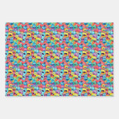 Kleurrijke mix thema inpakpapier vel (Voorkant)