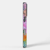 Kleurrijke Mixed Media Florals iPhone hoesje (Achterkant / Rechts)