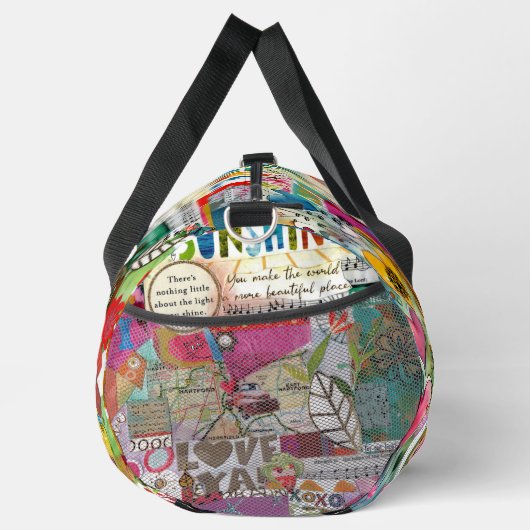 Kleurrijke Mixed Media Inspirerend Plunjezak (Rechts)