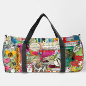 Kleurrijke Mixed Media Inspirerend Plunjezak (Achterkant)