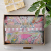 Kleurrijke Mixed Media Paper Art Cat Tissue Paper Tissuepapier (Geschenk)