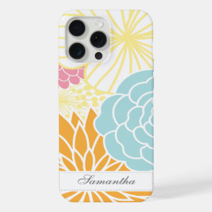 Kleurrijke Mod Bloemen iPhone 15 Pro Max Case