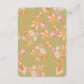 Kleurrijke mod borduurwerk Details Informatie Kaar Informatiekaartje (Achterkant)