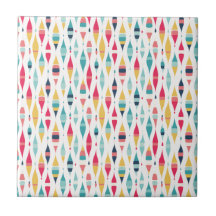 Kleurrijke  Mod geïnspireerde keramische Tegel