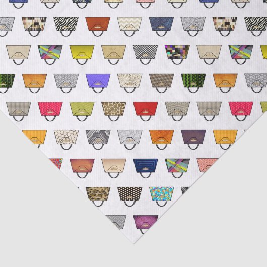 Kleurrijke Mode Handtas Pattern Tissue Paper Tissuepapier (Detail)