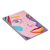 Kleurrijke mode illustratie notitieboek (Rechterzijde)