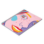 Kleurrijke mode illustratie notitieboek (Linkerzijde)