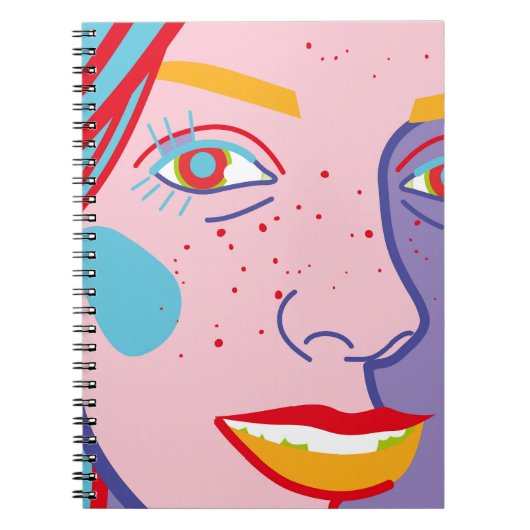 Kleurrijke mode illustratie notitieboek (Voorkant)
