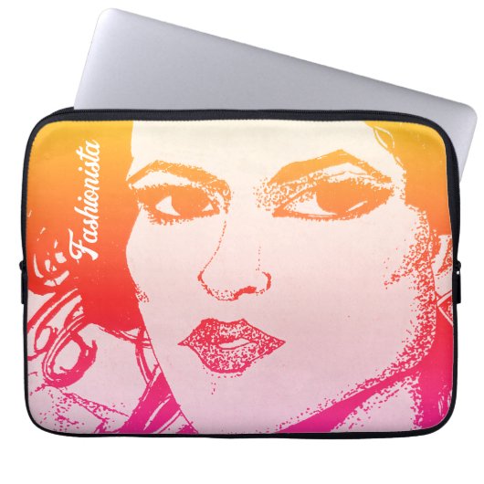 Kleurrijke mode laptophoes laptop sleeve (Voorkant)