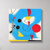 Kleurrijke Modern Abstract Blauw Mobiel 1 Canvas Afdruk (Voorkant)