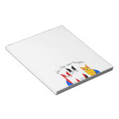 Kleurrijke Modern Cats Notitieblok voor Pet Lovers (Schuin)