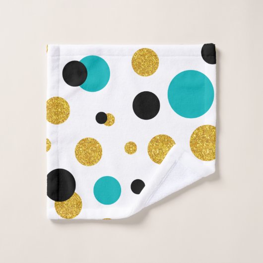 Kleurrijke Modern Random Stippen Pattern Bad Handdoek (Wasdoekje)