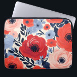 Kleurrijke Modern Rood Wit Blauw Waterverf Bloemen Laptop Sleeve<br><div class="desc">Kleurrijke Modern Red White Blue Waterverf Floral Laptop Sleeve heeft een modern design van rode en blauwe bloemen op een witte achtergrond. Ontworpen door Evco Studio www.zazzle.com/store/evcostudio</div>