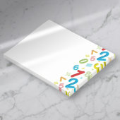 Kleurrijke Moderne 123 Nummers Wiskunde Post-it® Notes