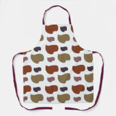 Kleurrijke moderne Abstracte artiest Schort (Voorkant)