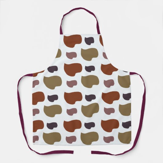 Kleurrijke moderne Abstracte artiest Schort (Voorkant)