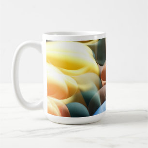 Kleurrijke moderne abstracte bierpul koffiemok