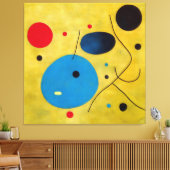 Kleurrijke moderne Abstracte dansen en toeschouwer Canvas Afdruk (Insitu (Woonkamer))
