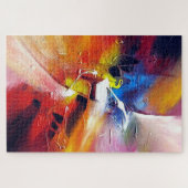 Kleurrijke moderne Abstracte expressionistische st Legpuzzel (Horizontaal)