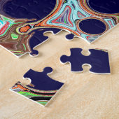 Kleurrijke moderne Abstracte Fluid Art Legpuzzel (Zijkant)