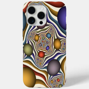 Kleurrijke moderne abstracte fractale kunst die vl iPhone 15 pro max hoesje