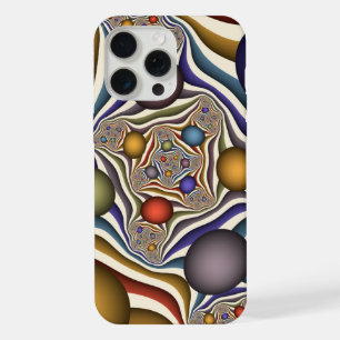 Kleurrijke moderne abstracte fractale kunst die vl iPhone 15 pro max case