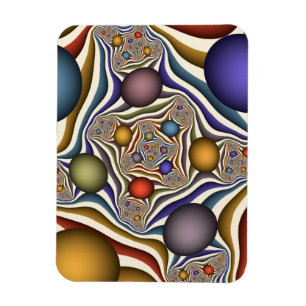 Kleurrijke moderne abstracte fractale kunst die vl magneet