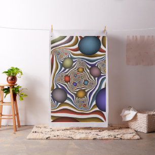 Kleurrijke moderne abstracte fractale kunst die vl stof