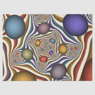 Kleurrijke moderne abstracte fractale kunst die vl tissuepapier