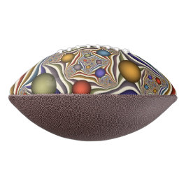 Kleurrijke, moderne Abstracte fractale kunst omhoo American Football