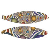 Kleurrijke, moderne Abstracte fractale kunst omhoo Basketbal (Panelen)