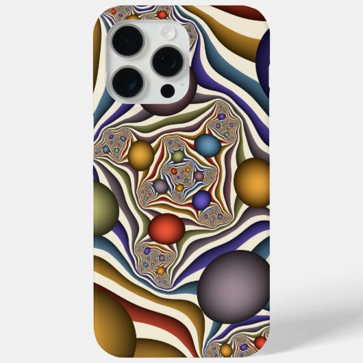 Kleurrijke, moderne Abstracte fractale kunst omhoo Case-Mate iPhone Case (Achterkant)