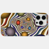 Kleurrijke, moderne Abstracte fractale kunst omhoo Case-Mate iPhone Case (Achterkant (horizontaal))
