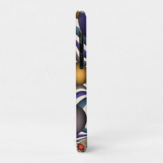 Kleurrijke, moderne Abstracte fractale kunst omhoo Case-Mate iPhone Case (Achterkant/links)