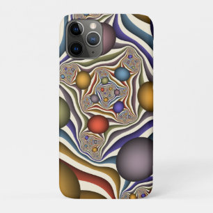 Kleurrijke, moderne Abstracte fractale kunst omhoo Case-Mate iPhone Case