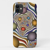 Kleurrijke, moderne Abstracte fractale kunst omhoo Case-Mate iPhone Case (Achterkant)