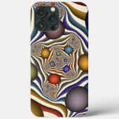 Kleurrijke, moderne Abstracte fractale kunst omhoo Case-Mate iPhone Case (Achterkant)