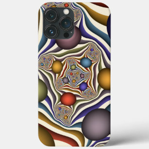Kleurrijke, moderne Abstracte fractale kunst omhoo Case-Mate iPhone Case