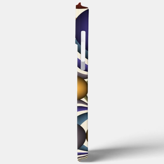 Kleurrijke, moderne Abstracte fractale kunst omhoo Case-Mate iPhone Case (Achterkant / Links)