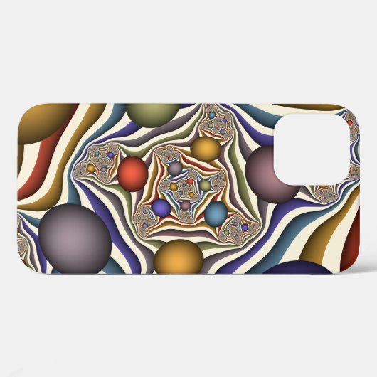 Kleurrijke, moderne Abstracte fractale kunst omhoo Case-Mate iPhone Case (Achterkant (horizontaal))