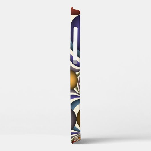Kleurrijke, moderne Abstracte fractale kunst omhoo Case-Mate iPhone Case (Achterkant / Links)