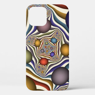 Kleurrijke, moderne Abstracte fractale kunst omhoo Case-Mate iPhone Case